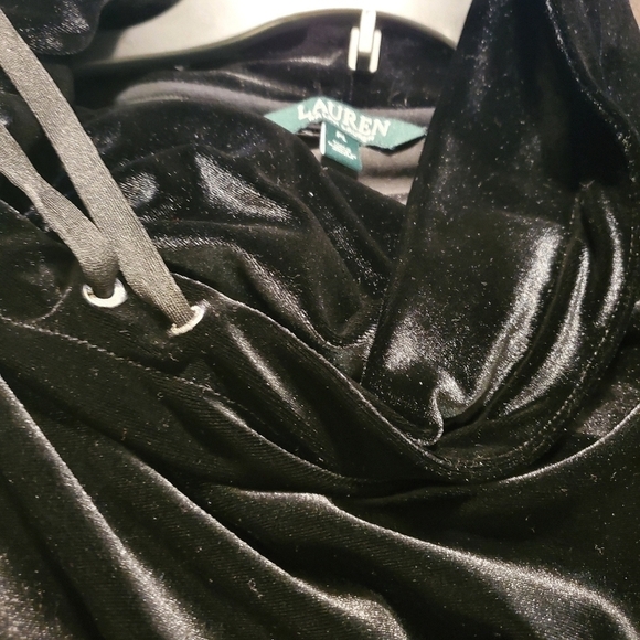 Lauren Ralph Lauren Crushed velvet top size PL - Picture 10 of 10